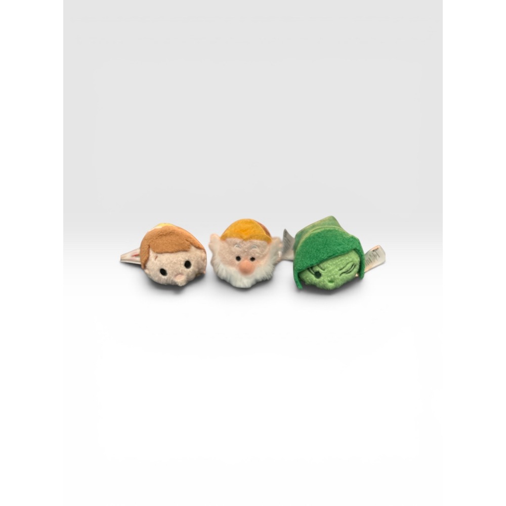 Disney Tsum Tsum Mini Plush Set Doc Smee Tinker Bell Seven Dwarfs Peter Pan 3pc